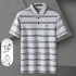 Pierre Cardin Men's Grey & Blue Striped Polo P61113013J93